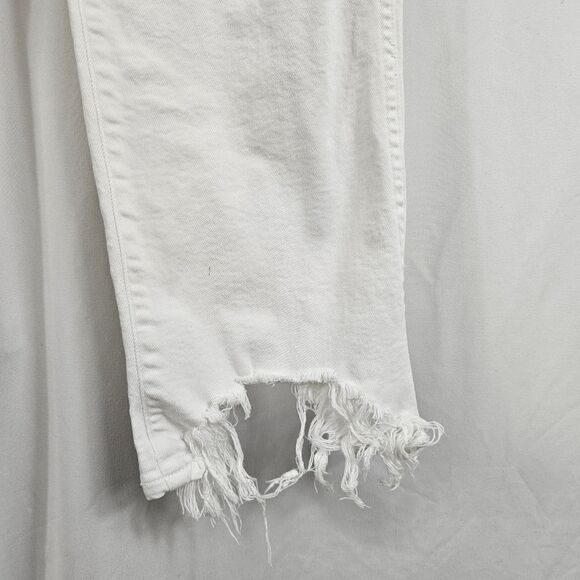 3X1 N.Y.C Denim High Rise Straight Leg Jeans in White - Size 28 - Picture 7 of 14